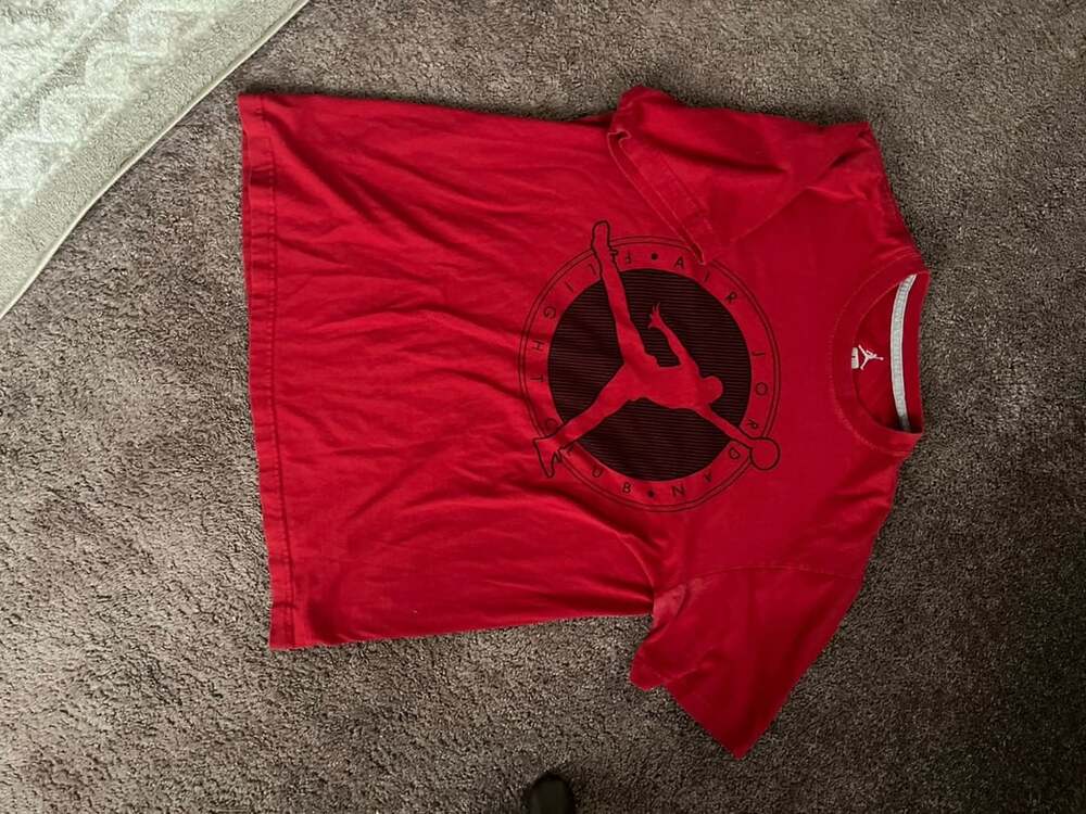 Jordan Flight Club Athletic T-Shirt Red Size L